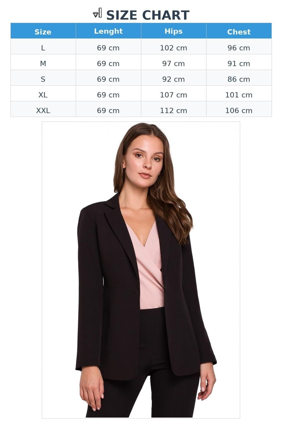 Love Lace Love Lace Women's Tailored Slim Lined One Button Jacket in Black - 4