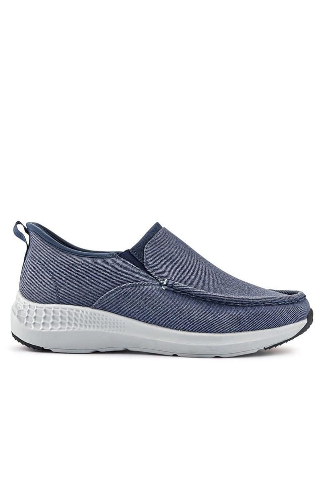Pavers Pavers Men's Easy Step In Wide Fit Laceless Trainers in Navy - 2
