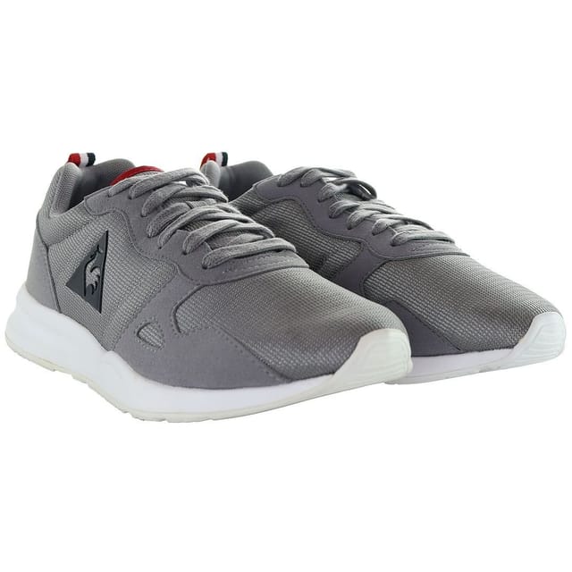 Le Coq Sportif Le Coq Sportif Men's LCS R600 Mesh Lace-Up Grey Synthetic Trainers - 2
