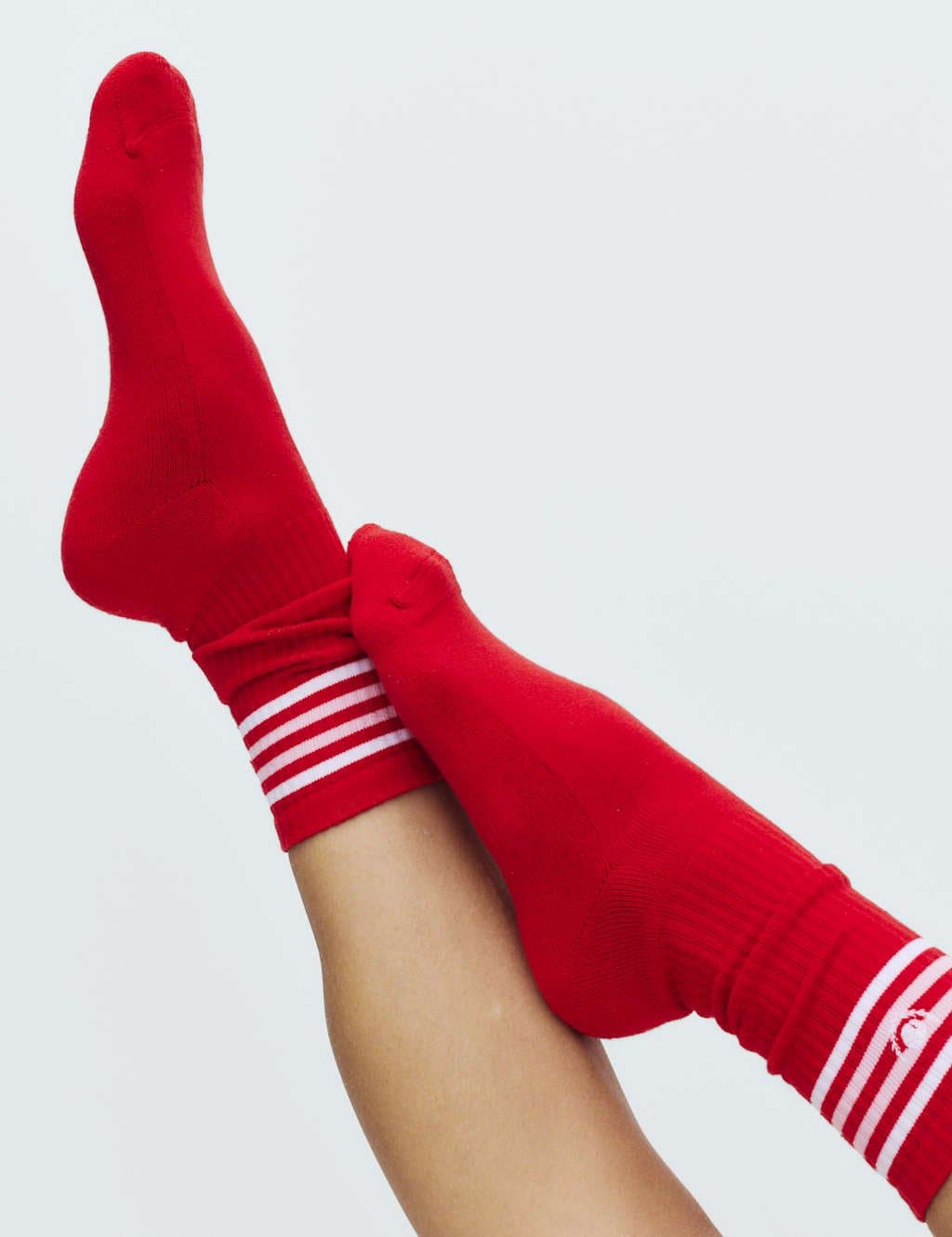 Marks & Spencer M&S Sporty Crew Socks in Red Mix