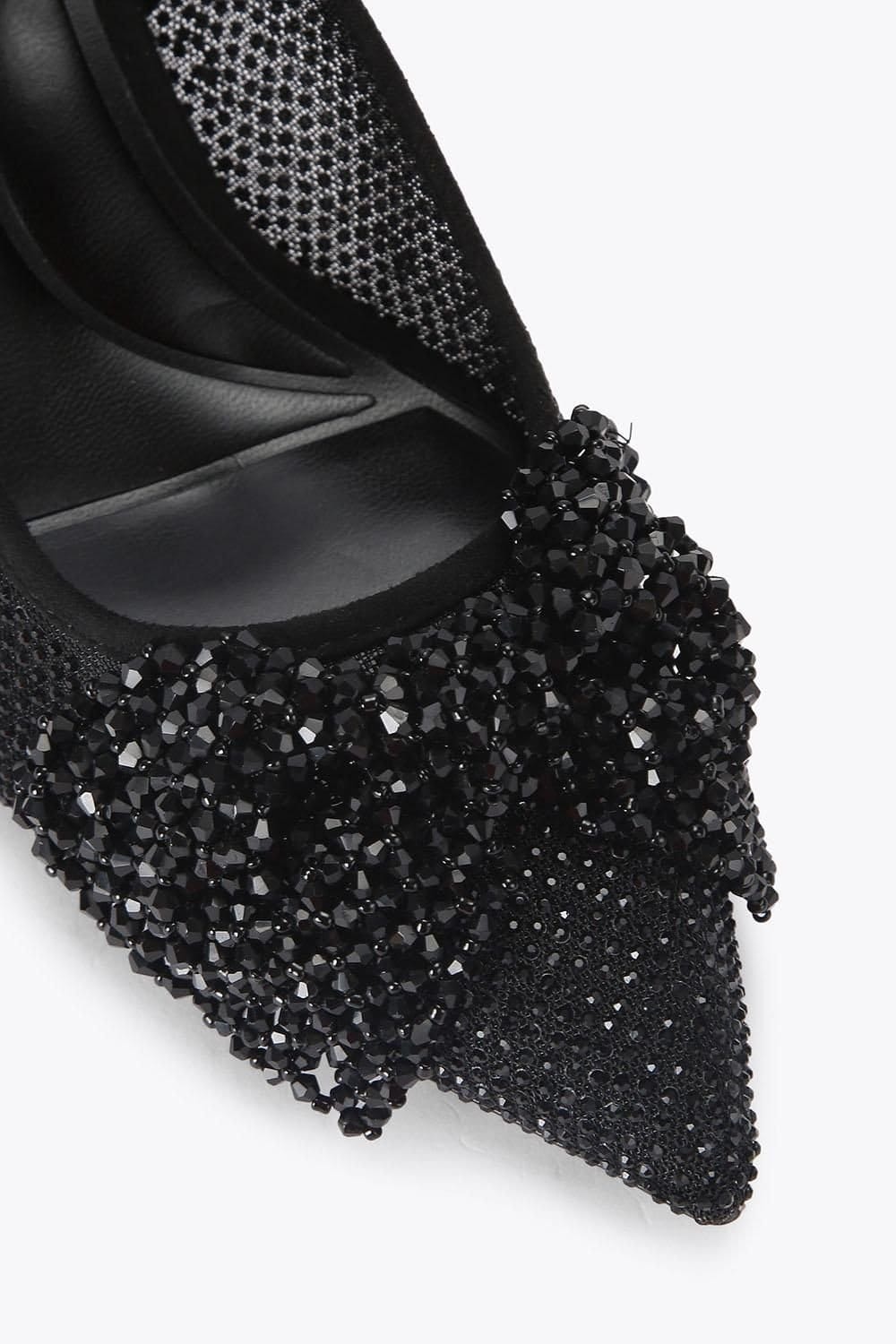 Carvela Carvela Women's 'Chiara Bow Sling' Fabric Heels in Black - 4