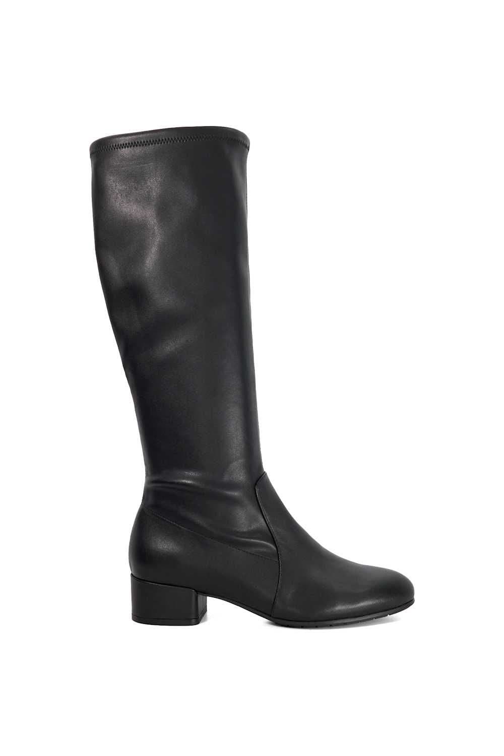 Dune London Dune London Women's 'Topsy' Leather Knee High Boots in Black