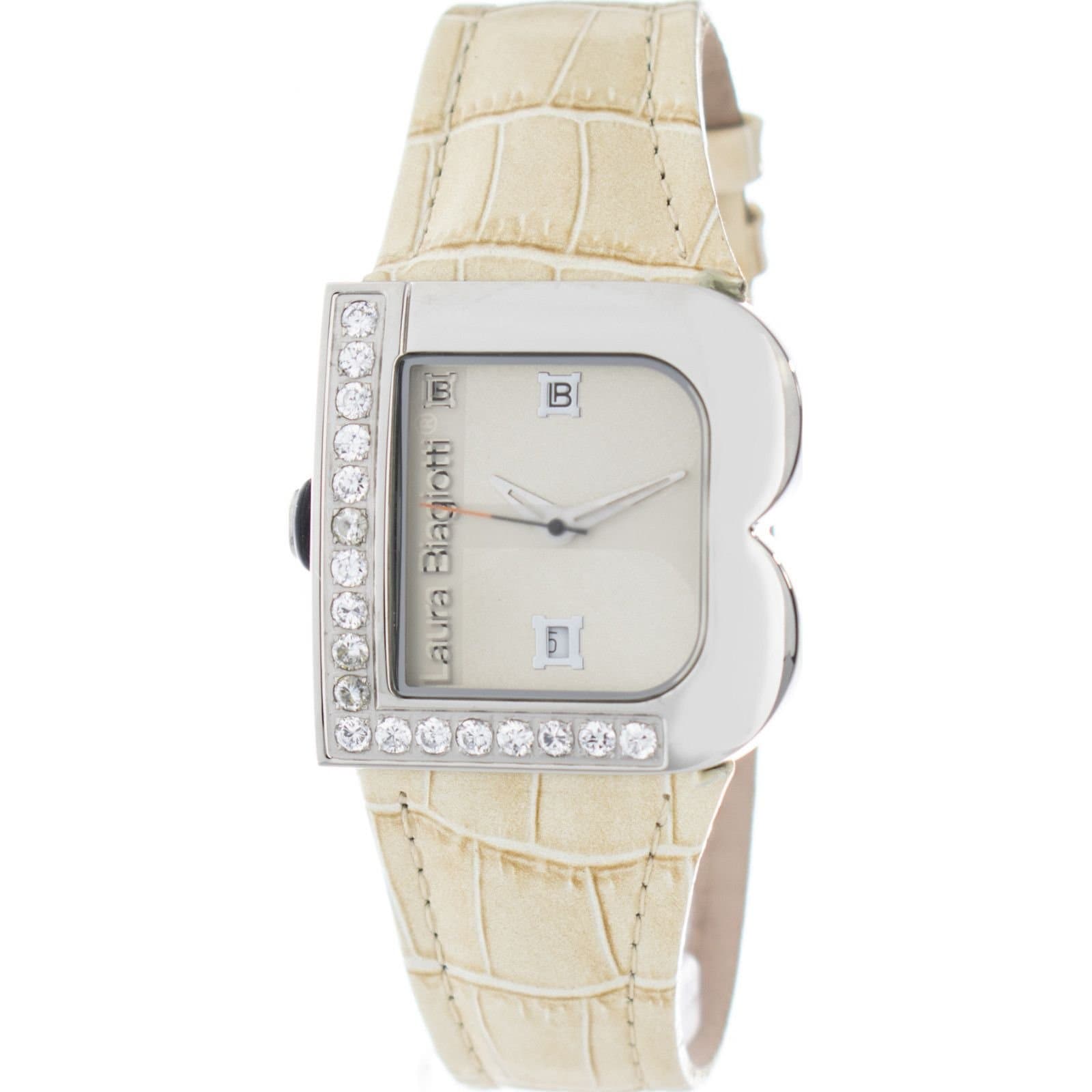 Laura Biagiotti Laura Biagiotti Women's LB0001L-11Z 33mm Quartz Watch in Beige