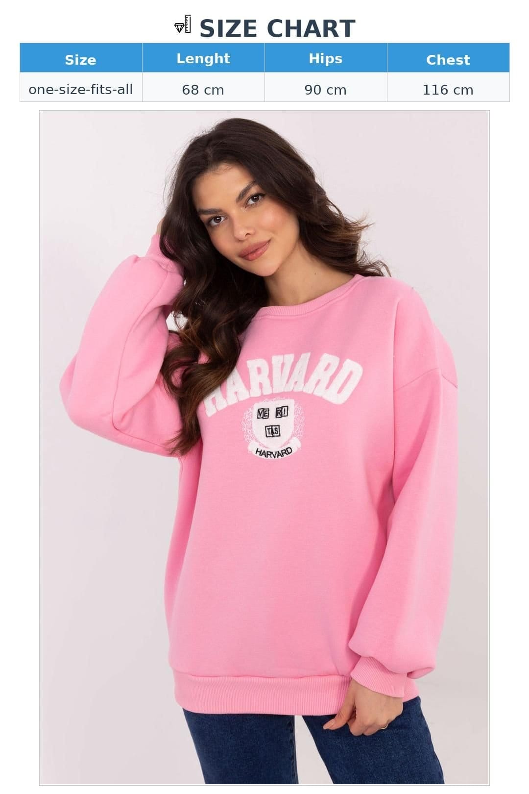 Love Lace Love Lace Women's Cotton Polyester Insulated Casual Sweatshirt Style 206377 in Pink - 4