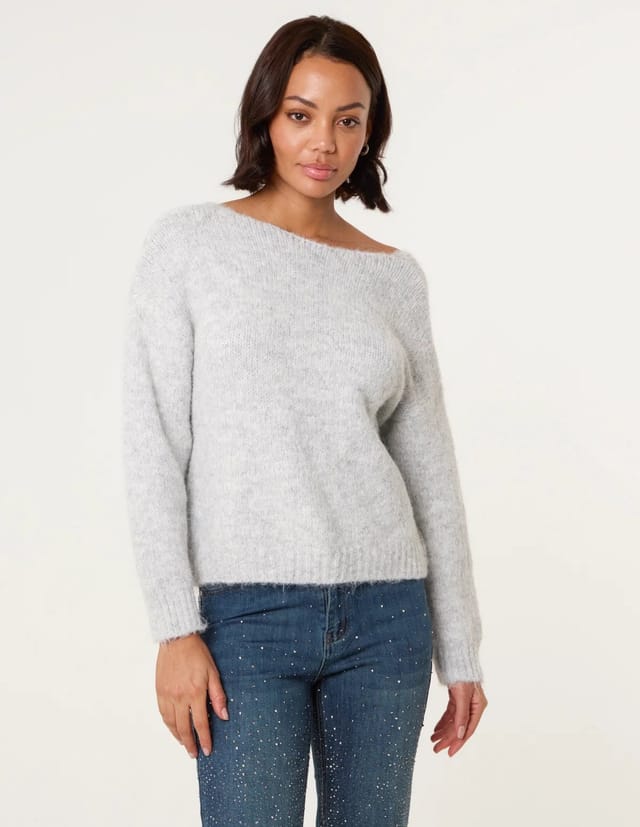 Blue Vanilla Bow Knit Cardigan - 2