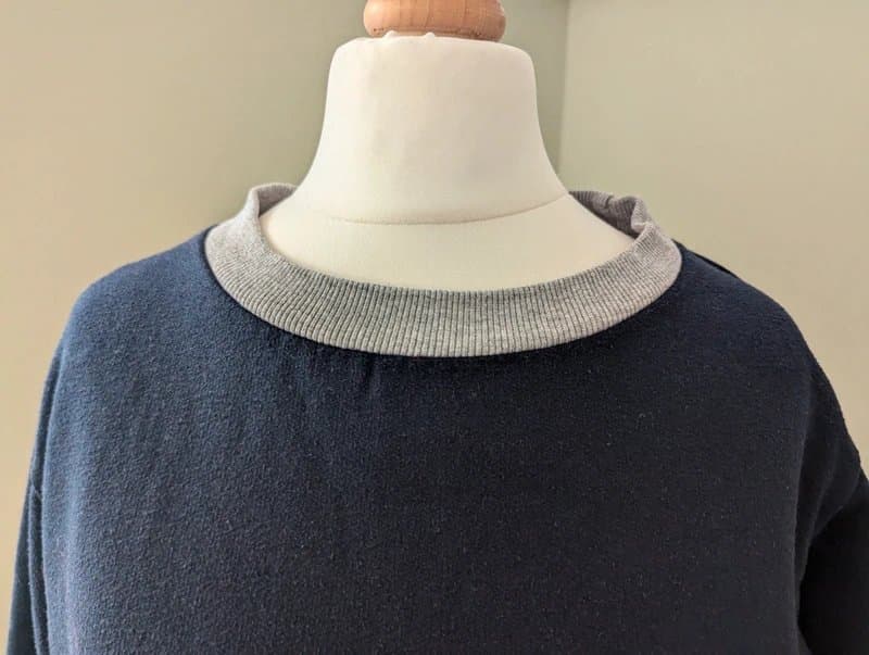 Boohoo Boohoo Navy Blue & Grey Trim Sweatshirt Size S