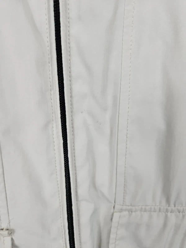 Nautica Cream Bomber Jacket Men's Lightweight Full Zip Coat