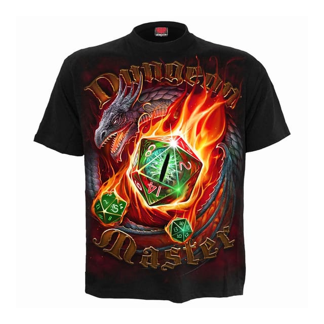 Spiral Direct Spiral Direct Men's Dungeon Master Back Print T-Shirt in Black - 2