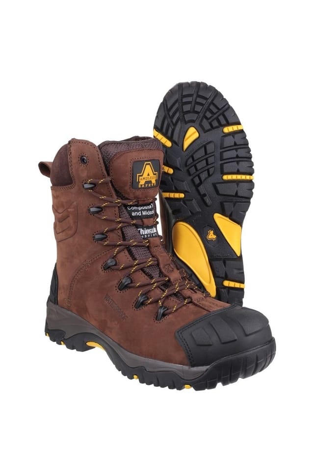 Amblers Amblers Men's 'AS995 PILLAR' Waterproof Safety Footwear in Brown - 3