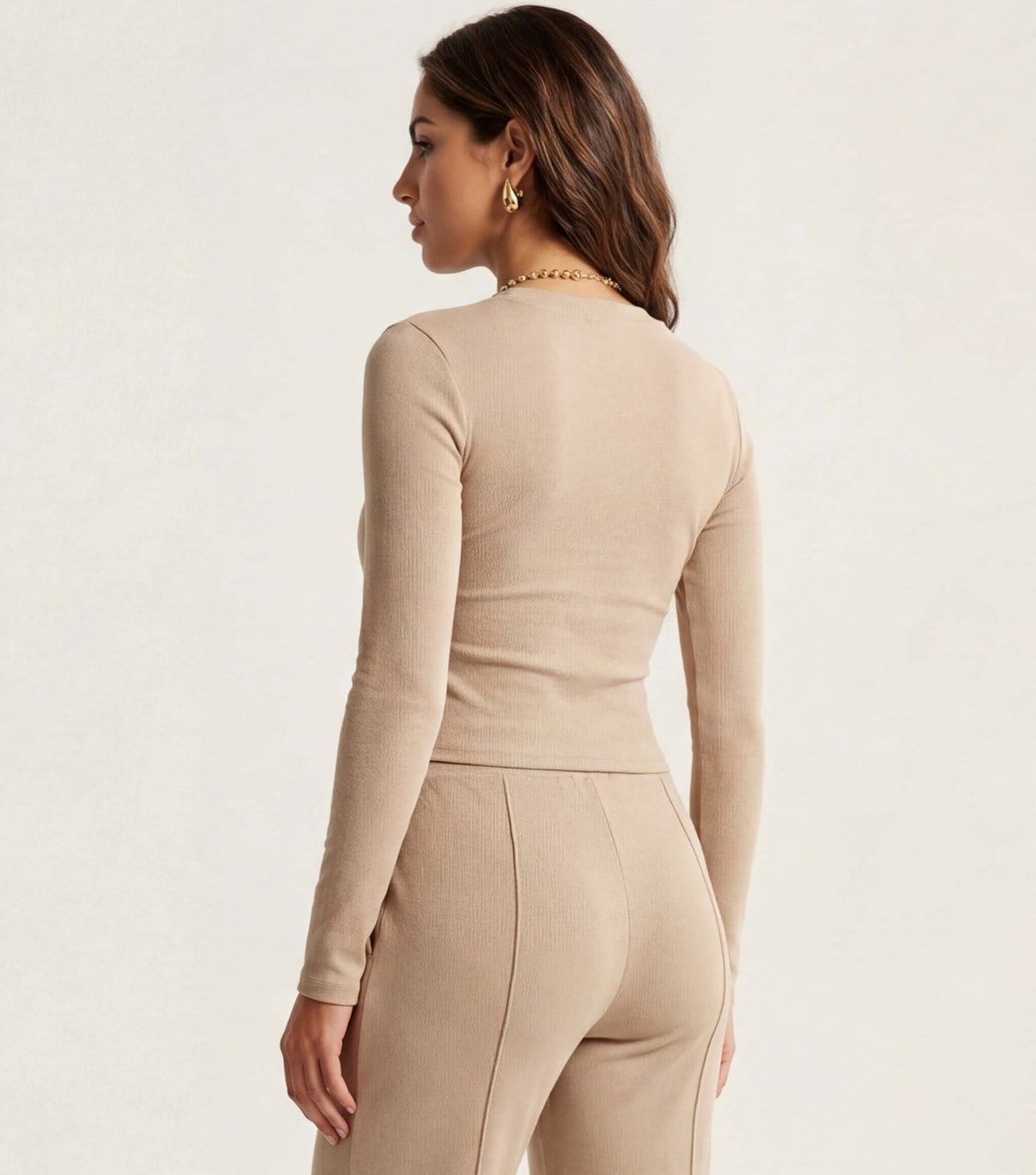 Urban Bliss Women's Cream Cardigan and Trousers Set Urban Bliss New Look - 4