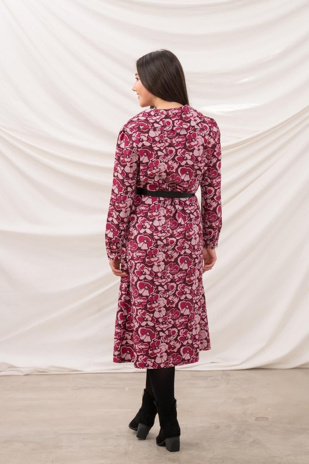 Lighthouse Clothing Lighthouse Clothing Women's Bryony Dress in Burgundy - 4