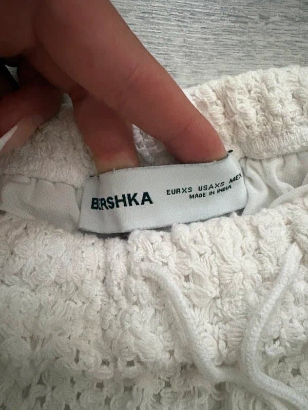 Bershka Bershka - white crochet shorts