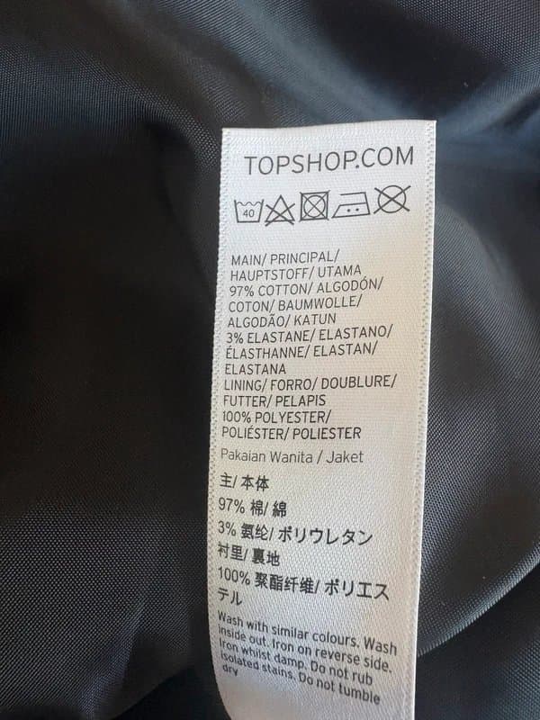 Topshop Topshop Dark Green Cropped Jacket Size 14