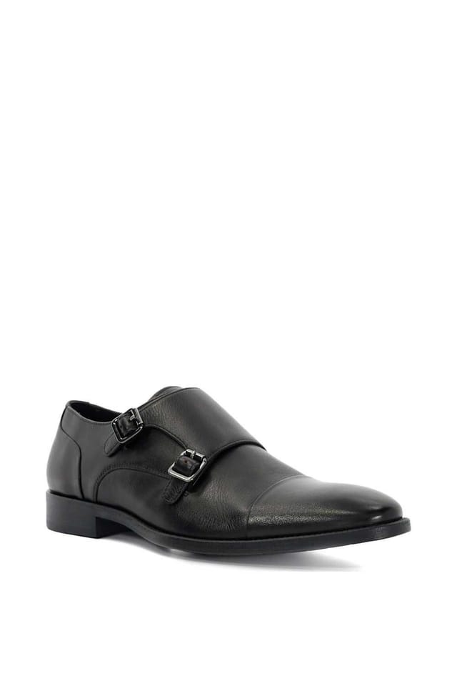 Dune London Dune London Men's Wide Fit 'Satchin' Leather Derbies in Black - 2