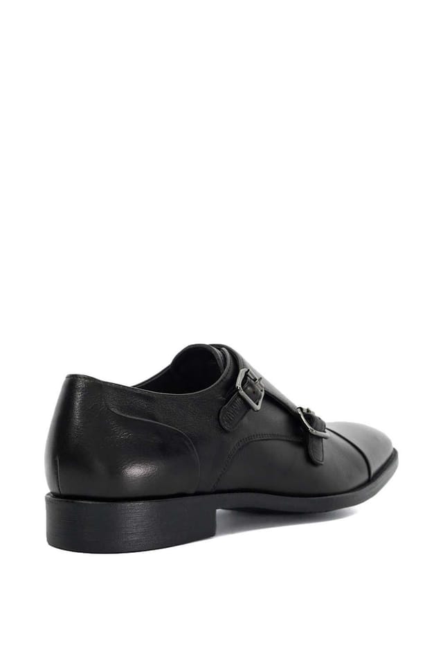 Dune London Dune London Men's Wide Fit 'Satchin' Leather Derbies in Black - 3