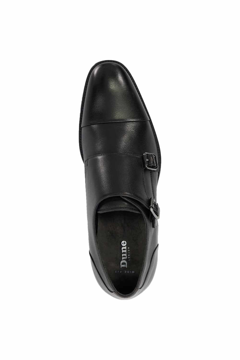 Dune London Dune London Men's Wide Fit 'Satchin' Leather Derbies in Black - 4
