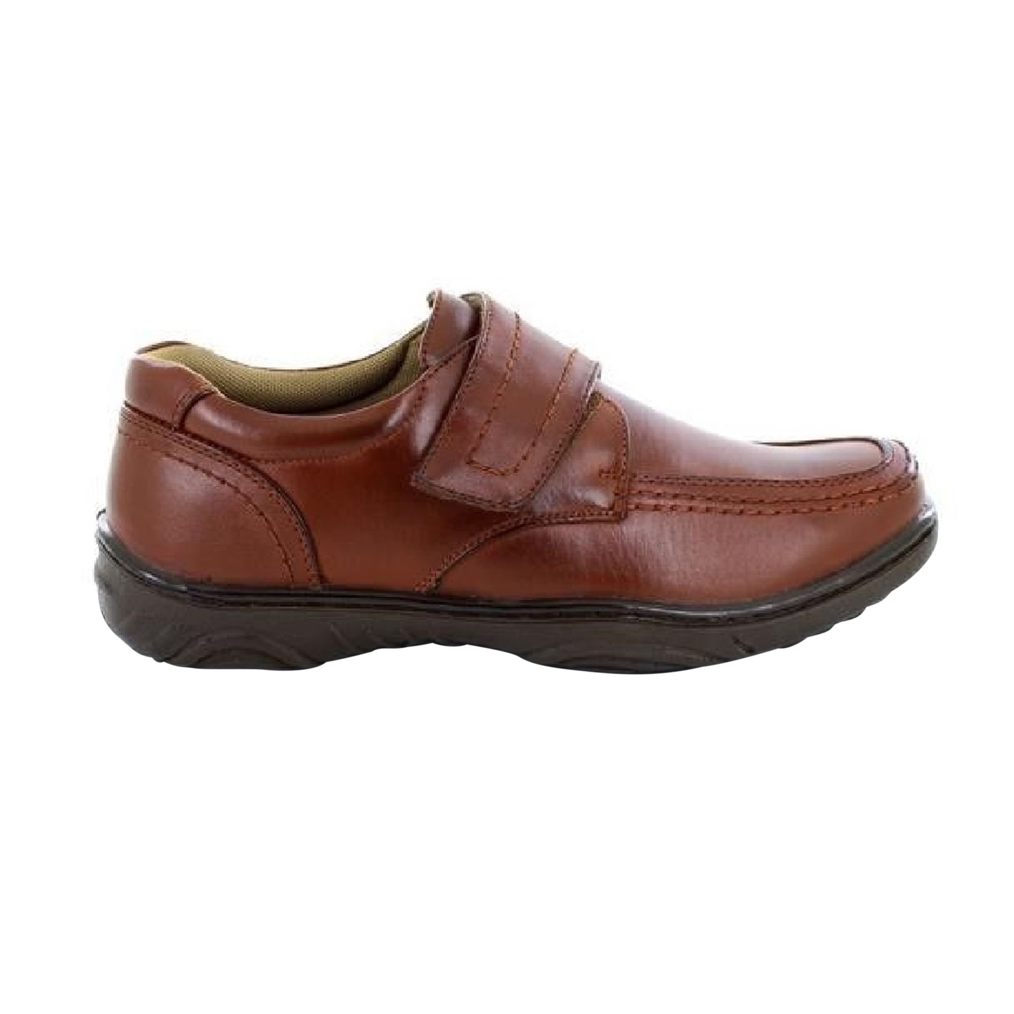 Smart Uns Smart Uns Men's Touch Fastening Casual Shoes in Tan - 2