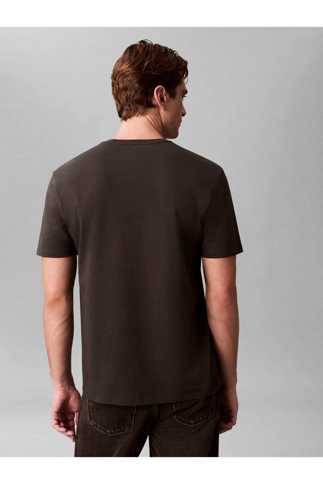 Calvin Klein Calvin Klein Men's SS 20S Ln Calvin Graphic Tee Pirate Black - 4