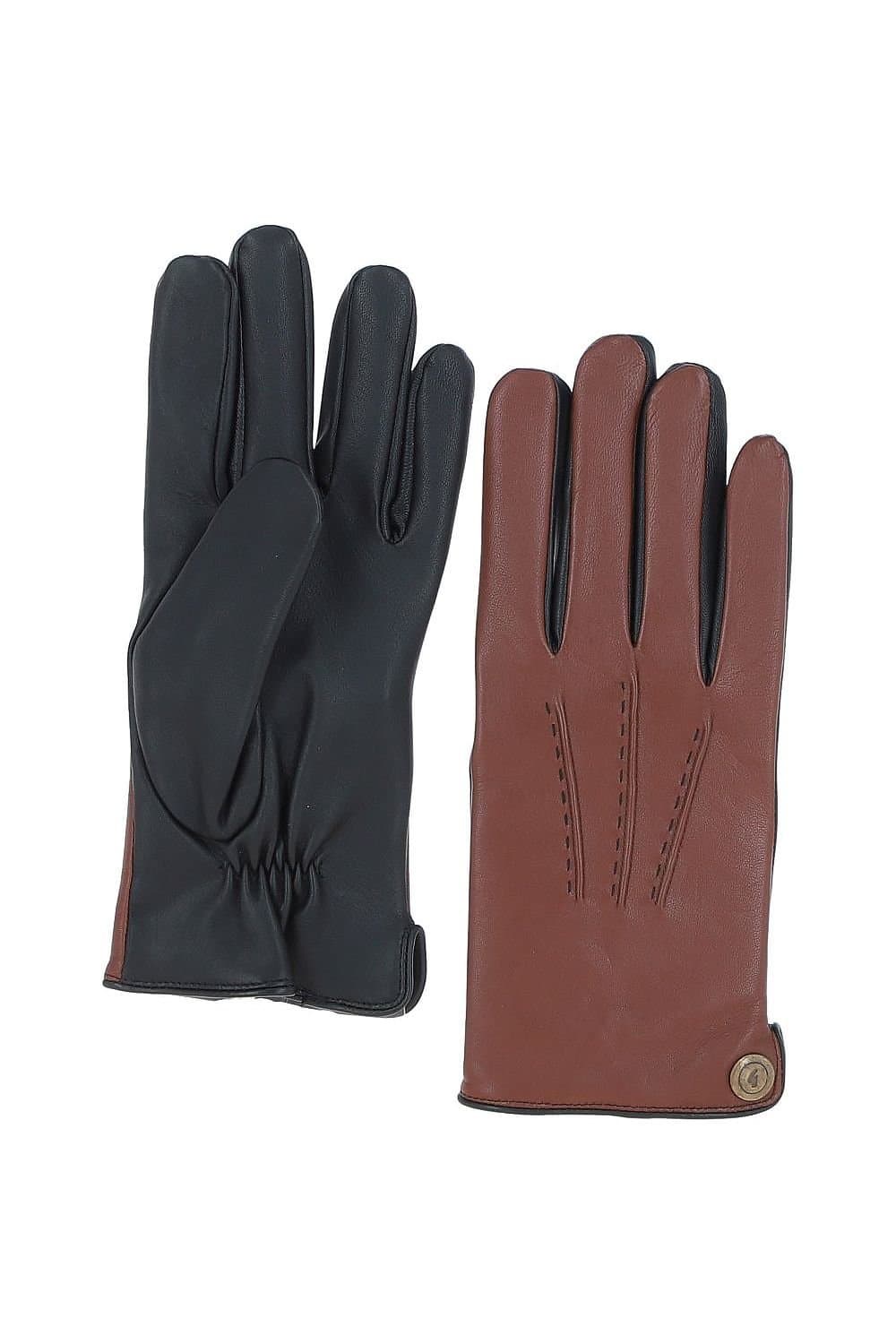 Gabicci Gabicci Men's Tan Soft Lambskin Leather Gloves