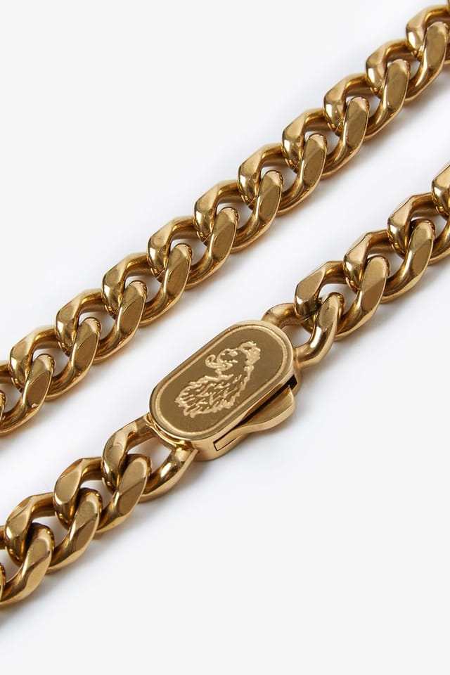 Luke 1977 Luke 1977 Men's Cuban Bracelet (8mm 22cm) in Gold - 2