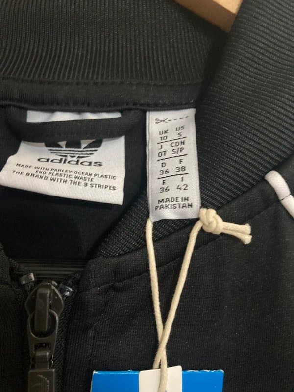 adidas Adidas Originals SST Track Top Jacket Black White 3-Stripes UK 10 BNWT