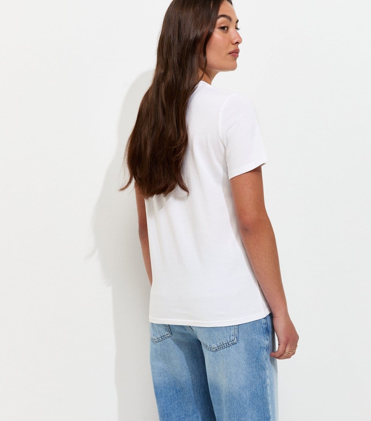 New Look Women's White Cotton England Heart Relaxed T-Shirt New Look - 4