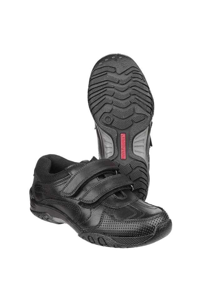 Hush Puppies Hush Puppies Men's 'Jezza Junior' Leather Trainers in Black - 3