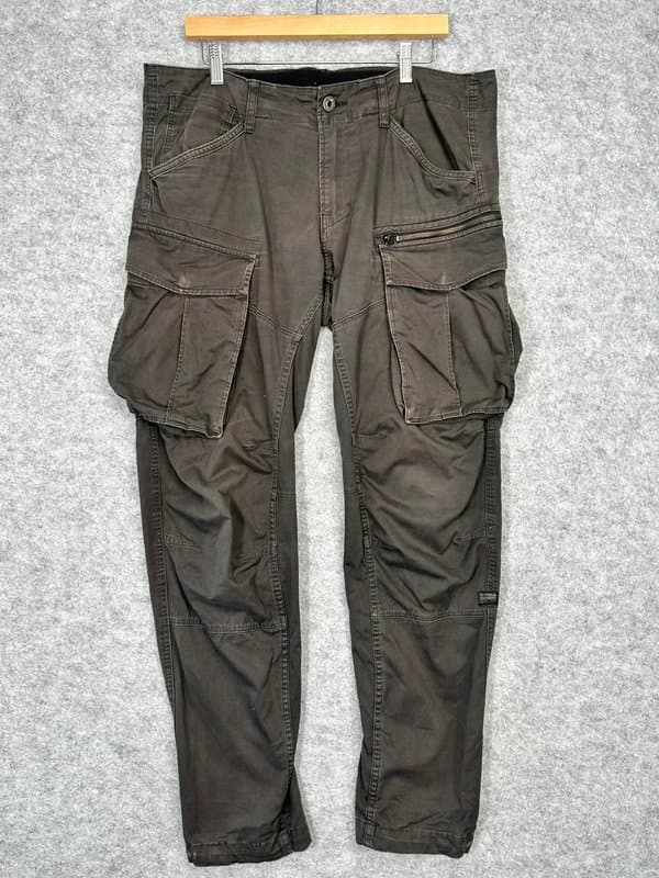 G-Star RAW G- Star Raw Rovic Zip 3D Straight Tapered Cargo Pant Men’s W35 L32 Grey C71