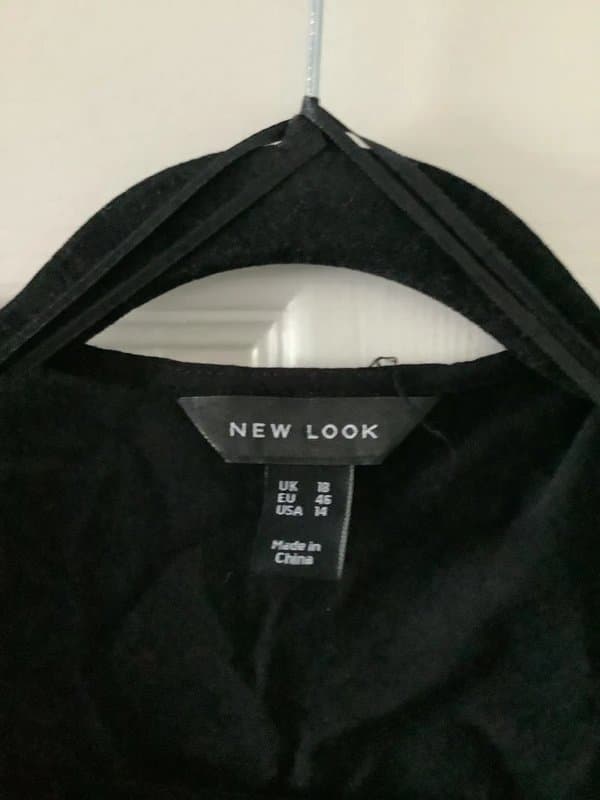 New Look Black embroidered beach wrap