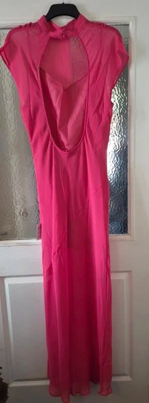 ASOS Design Semi sheer chiffon maxi dress Size 16