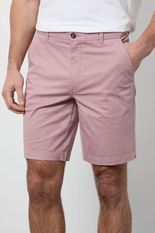 Burton Burton Men's Pink Classic Chino Shorts - 2