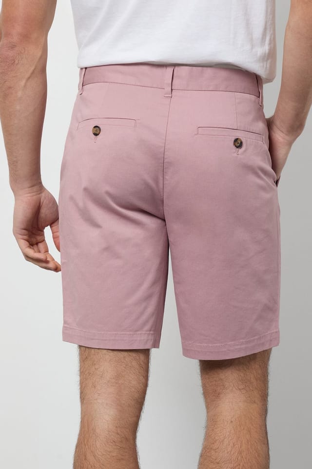 Burton Burton Men's Pink Classic Chino Shorts - 3