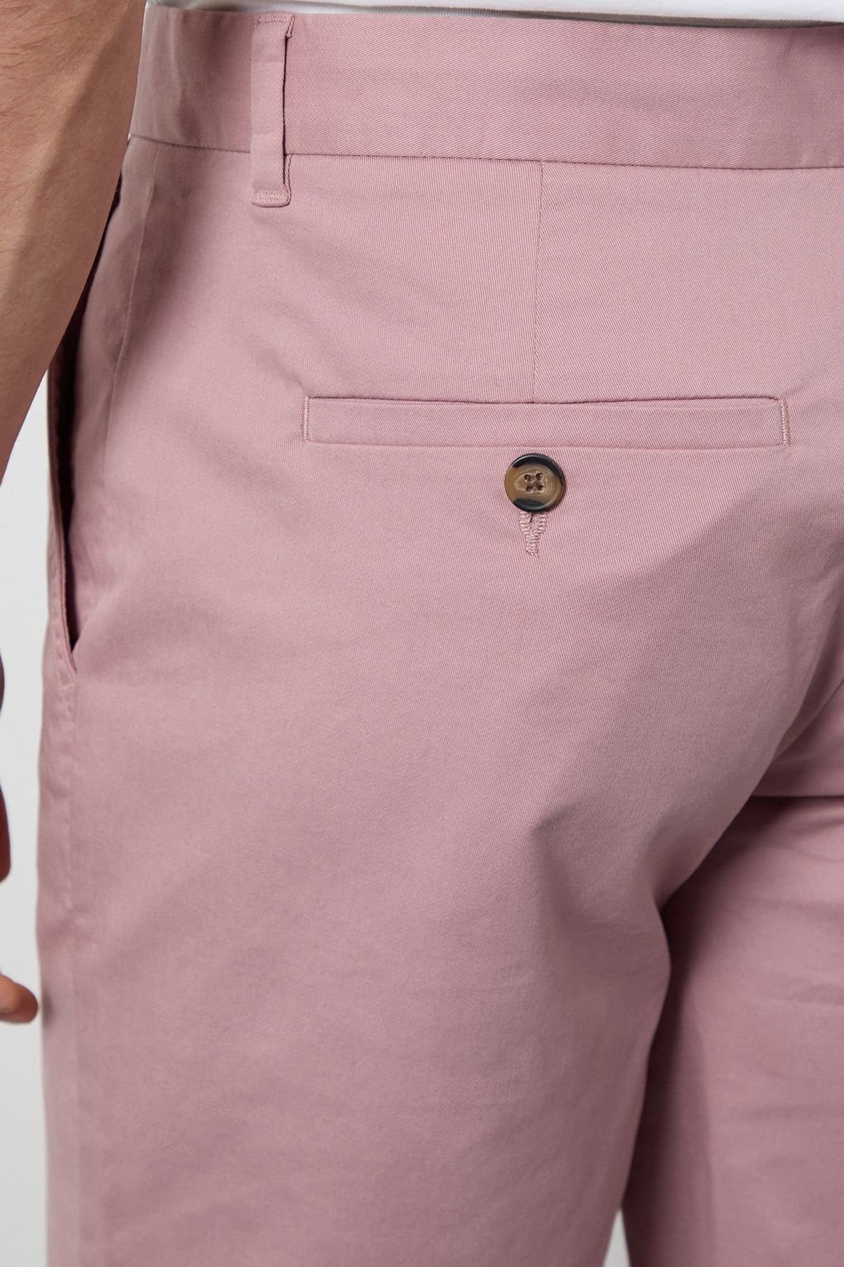 Burton Burton Men's Pink Classic Chino Shorts - 4