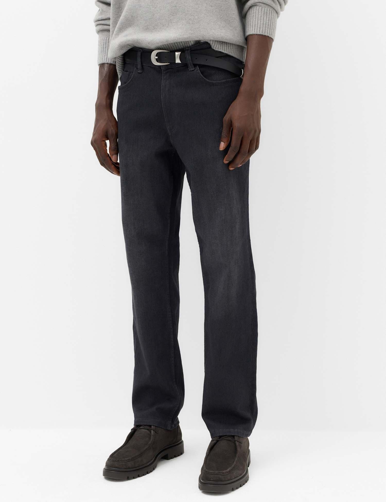 Marks & Spencer M&S Straight Fit Stretch Comfort Jeans Grey