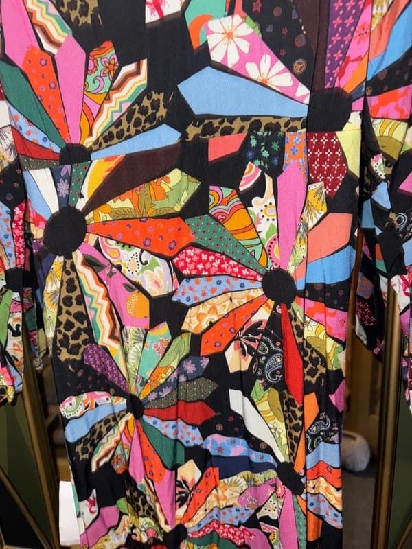 Never Fully Dressed NFD Multi Patchwork Maxi Dress Size 10 NEW