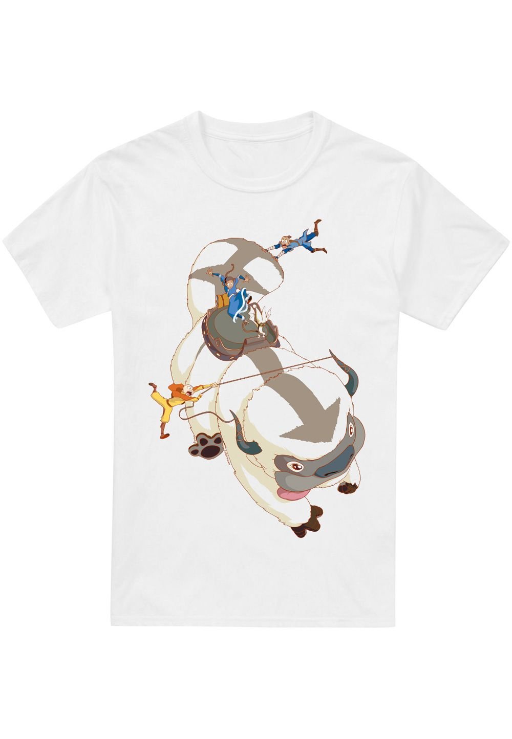 Avatar: The Last Airbender Avatar: The Last Airbender Men's Avatar The Last Airbender Hang On Appa T-Shirt, White - 3