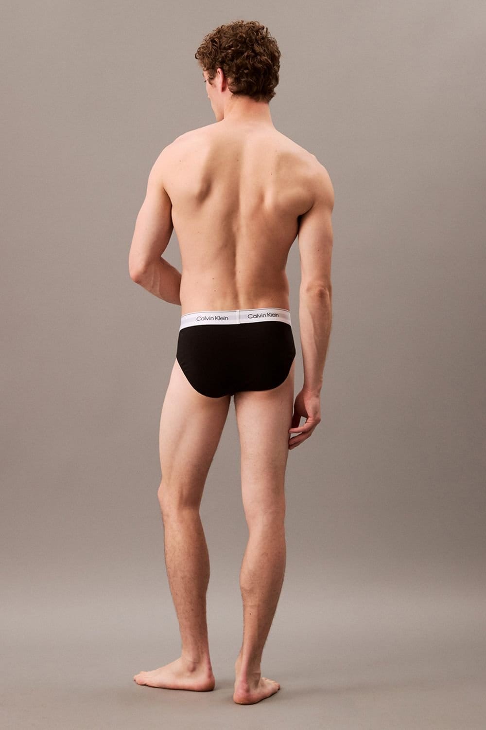 Calvin Klein Calvin Klein Men's Icon Cotton Hip Brief 3Pk, Black - 4