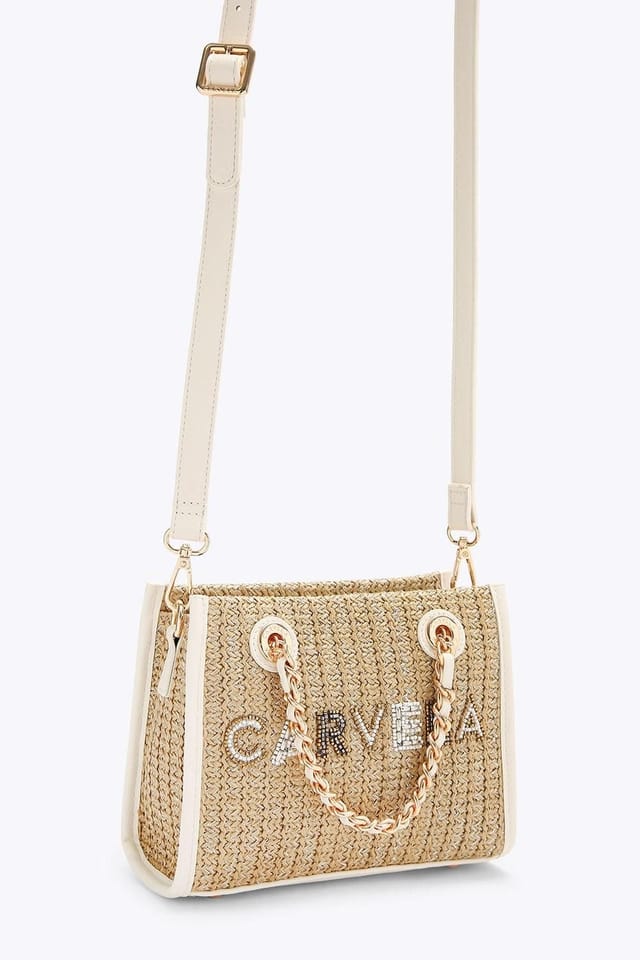 Carvela Carvela Women's 'Sorrento Bead Micro' Bag in Beige - 2