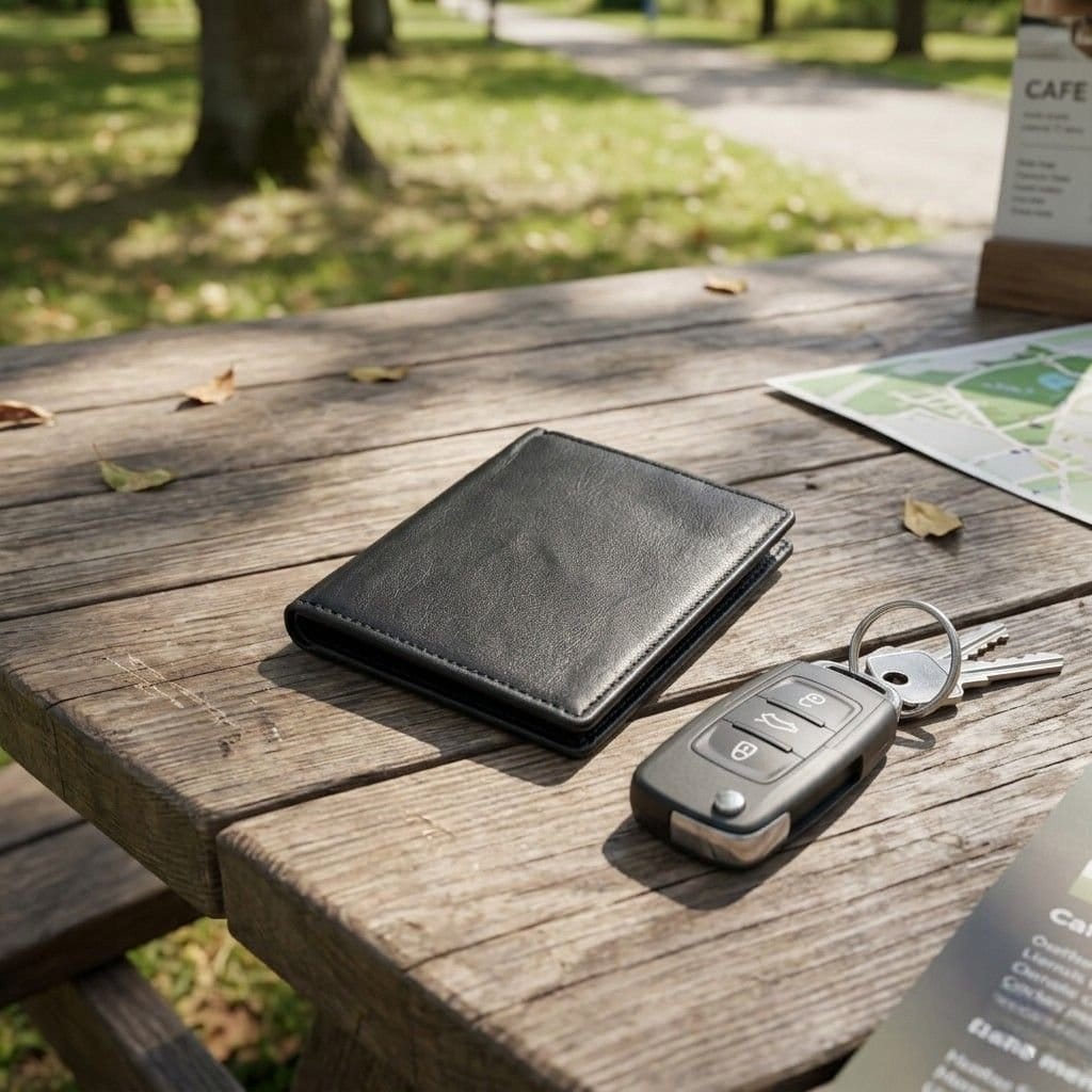 Woodland Leathers Woodland Leathers Men's Men's RFID Leather Wallet with ID Window & Button Coin Pocket in Black - 4