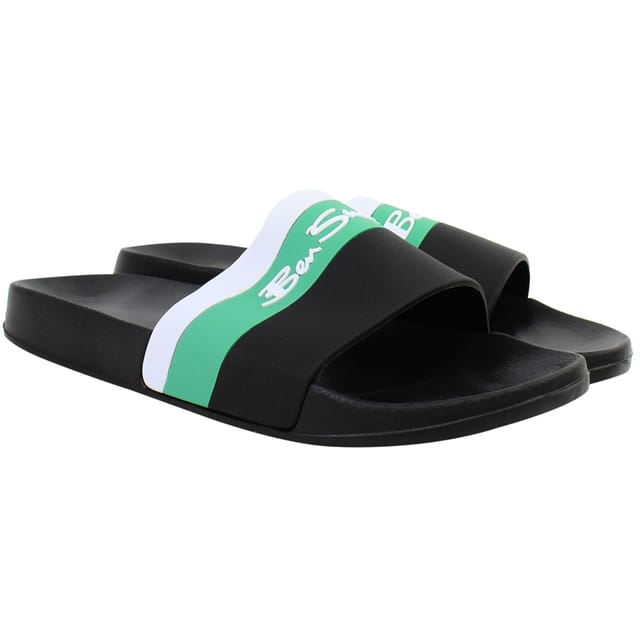 Ben Sherman Ben Sherman Men's Fistral Black Sliders - 2