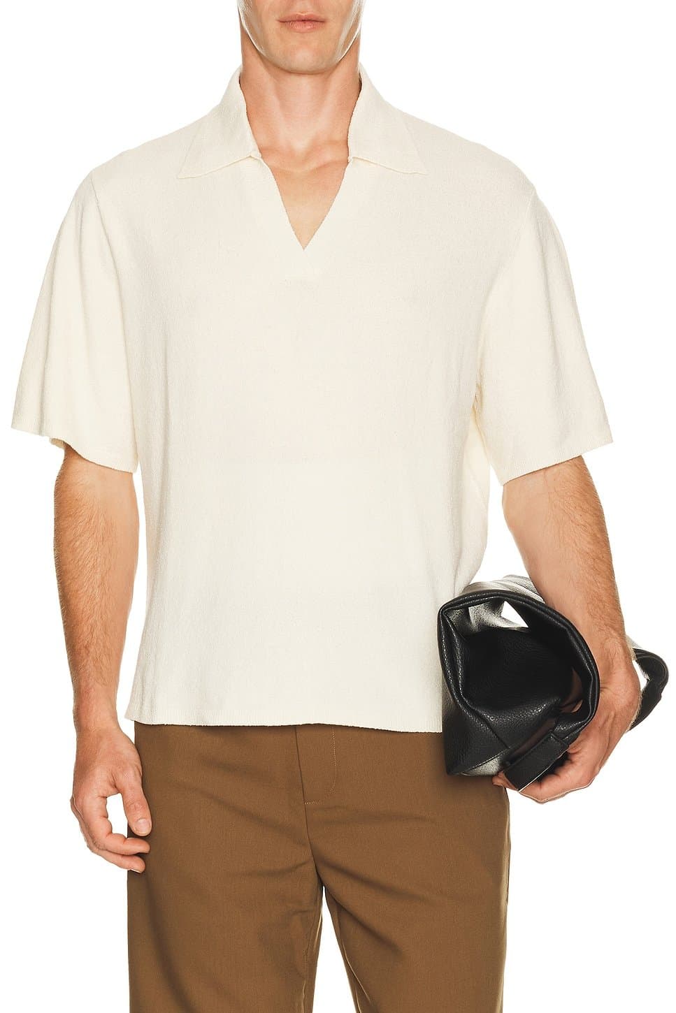 revolve Crepe Knit Polo