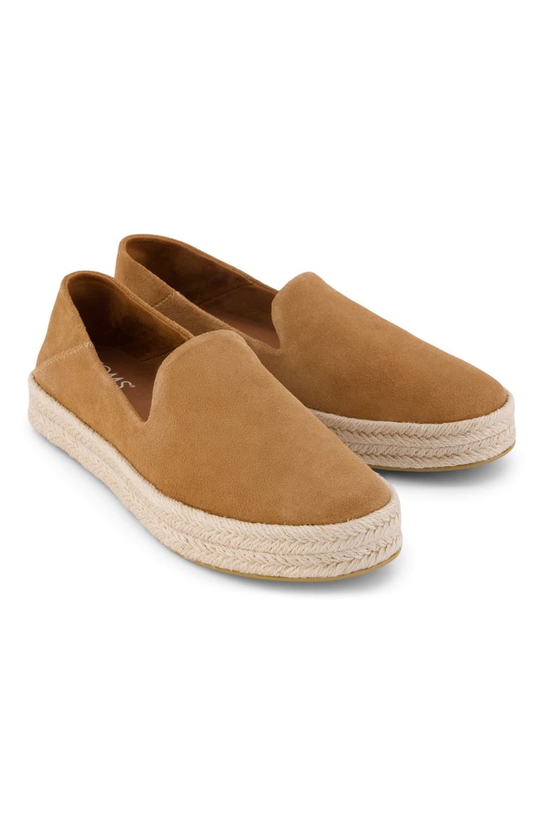 TOMS TOMS Women's Carolina Suede Medium Brown Slip-On Shoes