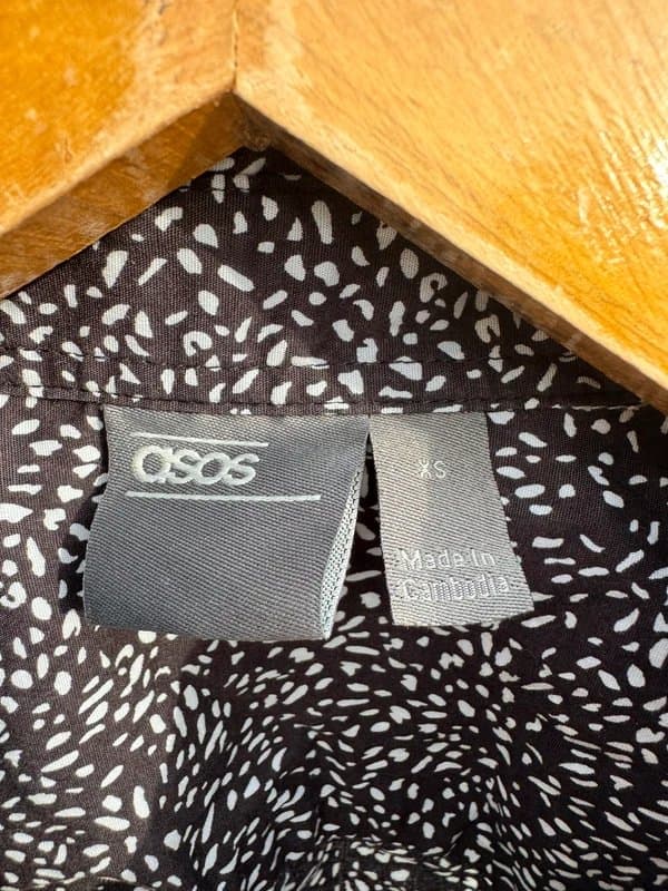 ASOS Black and White Patterned Shirt