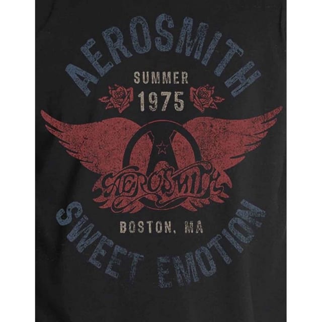 aerosmith Aerosmith Men's Sweet Emotion Cotton T-Shirt in Black - 3