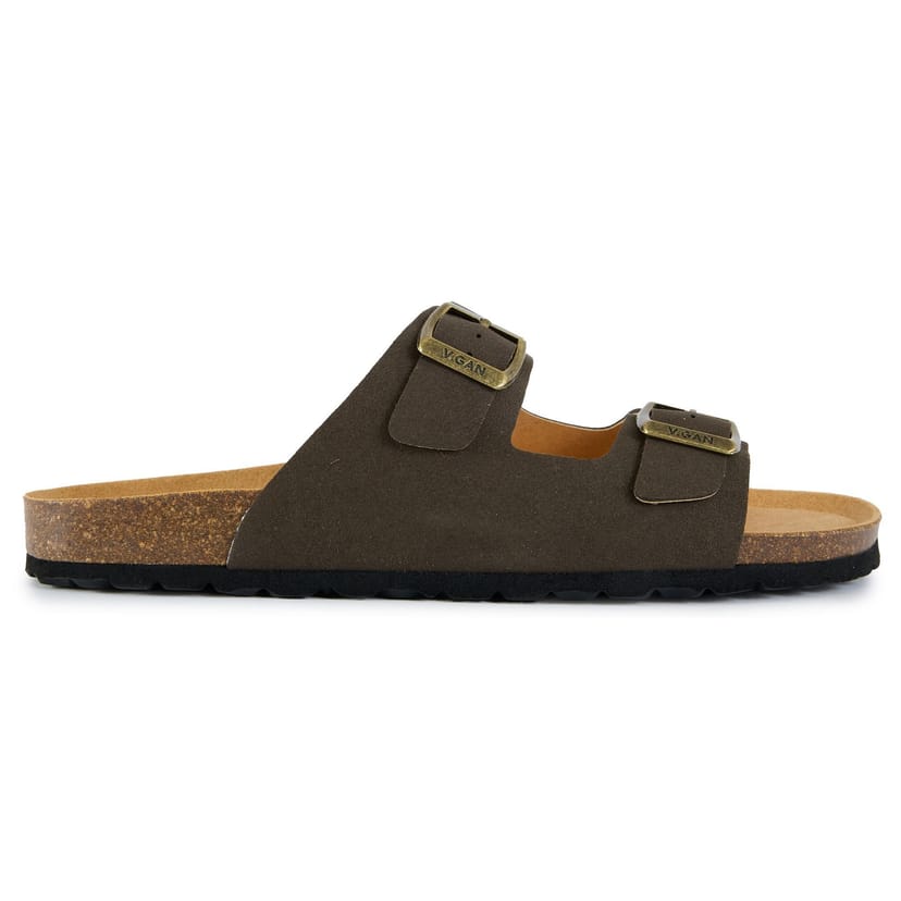V.GAN V.GAN Men's Mango Comfort Soft Footbed Sandals in Green - 1