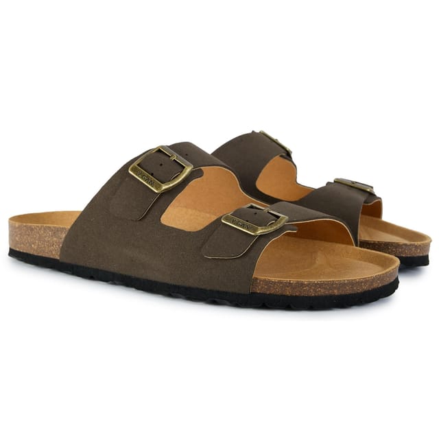 V.GAN V.GAN Men's Mango Comfort Soft Footbed Sandals in Green - 2