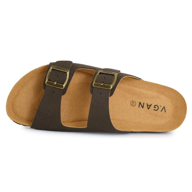 V.GAN V.GAN Men's Mango Comfort Soft Footbed Sandals in Green - 3
