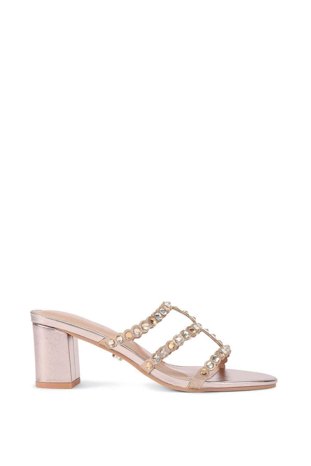 Carvela Carvela Women's 'Confetti Block' Fabric Sandals in Gold
