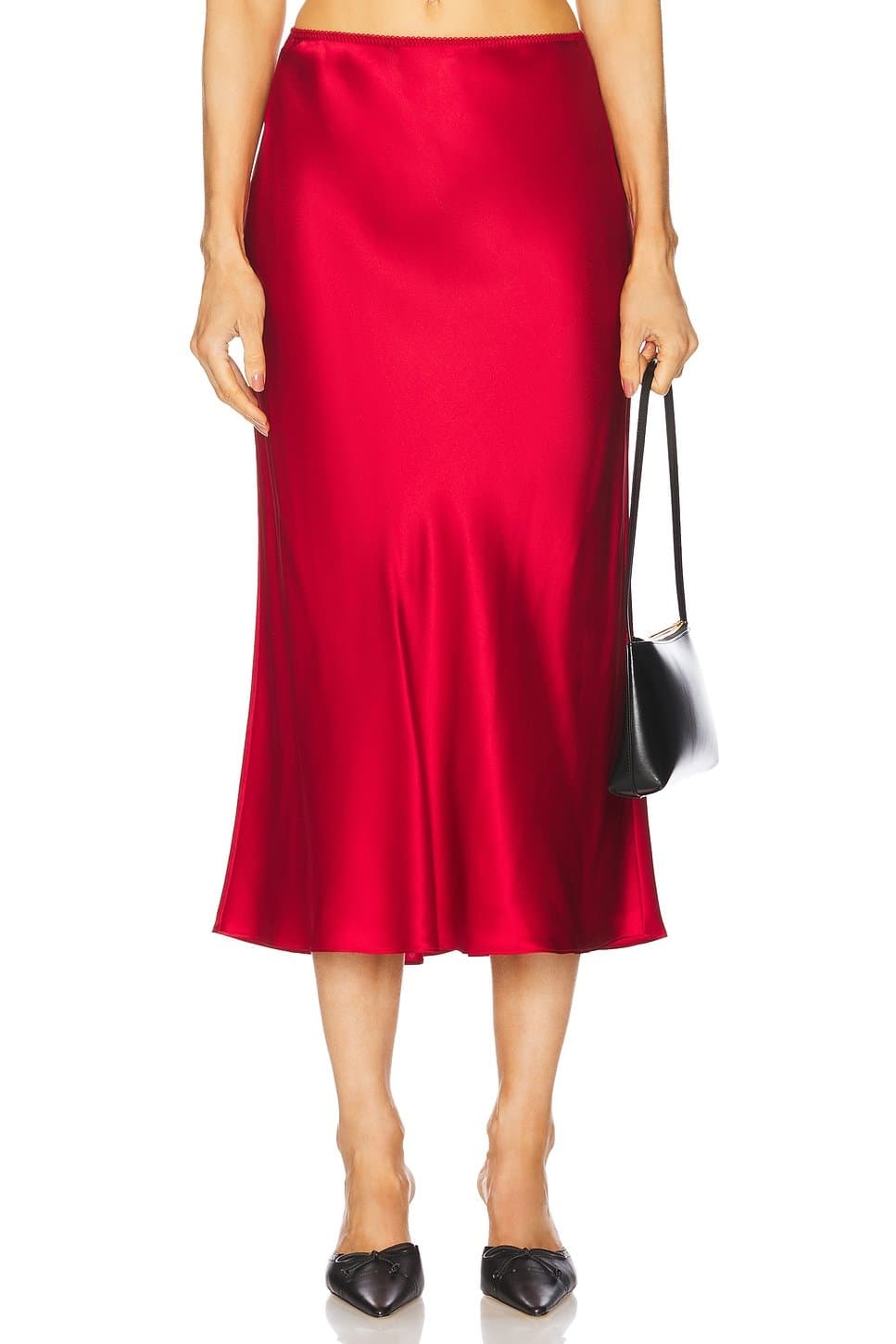 revolve Chana Silk Midi Skirt