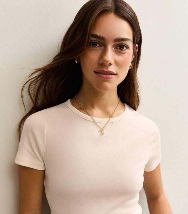 New Look Women's Petite Off White Short Sleeve T-Shirt New Look - 2